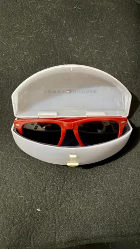 Óculos Original Tommy Hilfiger Vermelho + Estojo