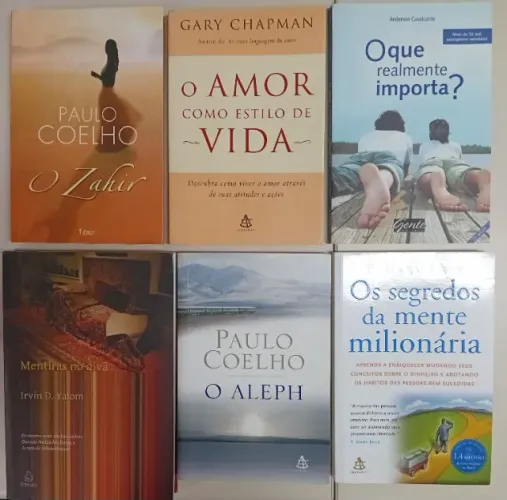 Livros usados, títulos diversos