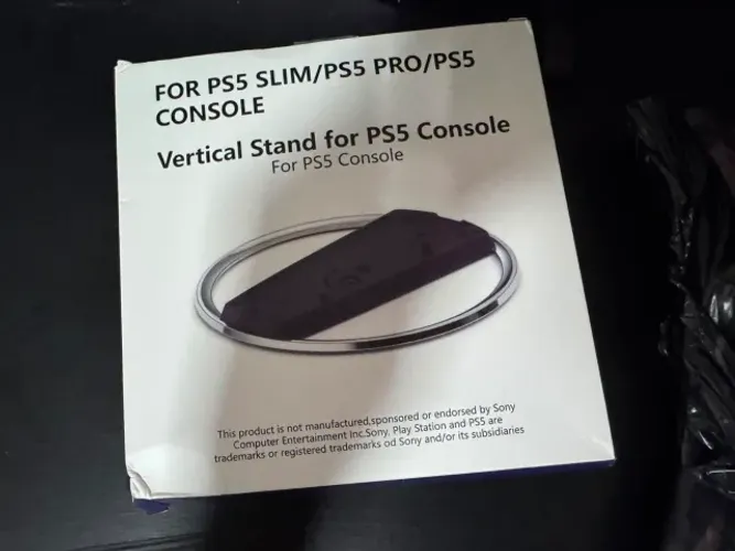 Suporte Vertical Para Playstation 5 - Midia Fisica e Digital - Em Metal - Ps5 Fat Slim Pro