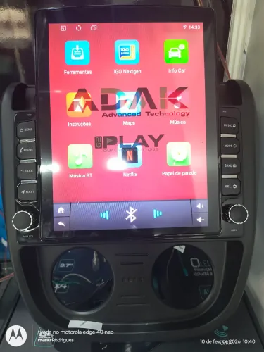 Central multimídia tesla 9.7 polegadas Adak