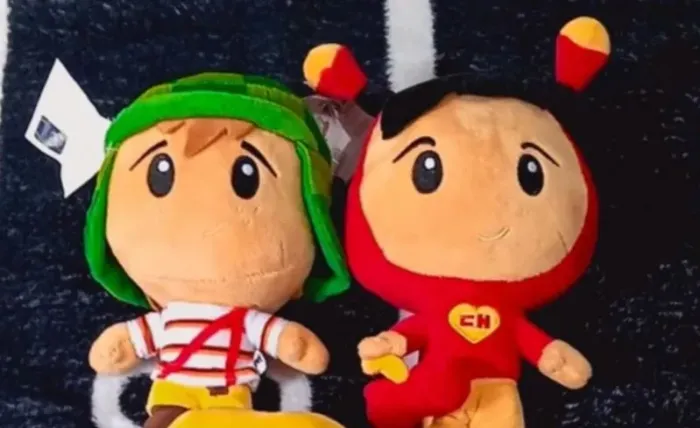 Kit Pelúcias Oficiais Turma do Chaves - Chaves + Chapolin Colorado