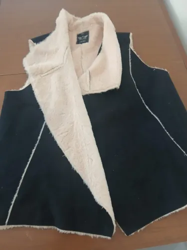 Colete preto para o inverno