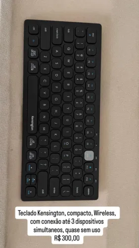 Teclado Kensington, wireless, até 3 pcs, quase sem uso