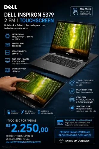 NOTEBOOK DELL INSPIRON 5379 | TABLET E NOTEBOOK