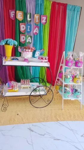 Mesa de festa carrinho 