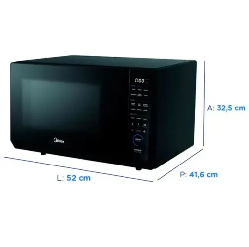 Microondas Midea MasterCook 35 Litros (Modelo: MHP35P1) 127v cor preta