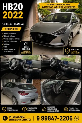 Hyundai HB20 Evolution Bluelink 1.0 Flex 12V MEC 2022