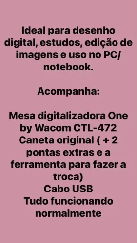 Mesa digitalizadora One By Wacom CTL-472