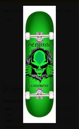 Skate profissional - novo no plástico