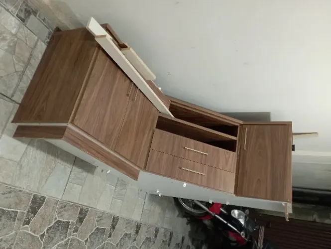 [Oportunidade] Rack de Canto Para TV | 2 Gavetas | Móvel Planejado | 178 cm X 145 cm | Mat