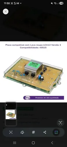 Placa Lavadora Automática Colormaq LCA12 Versão 2