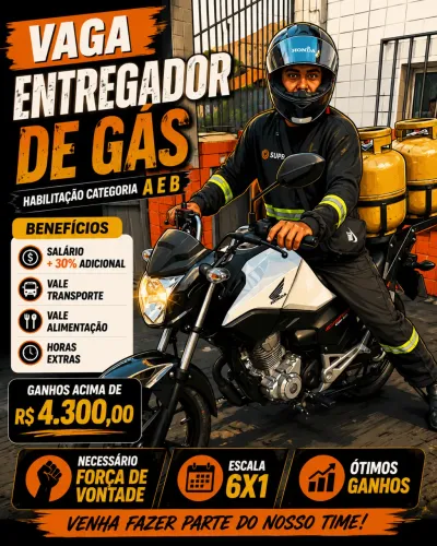 Entregador Gás