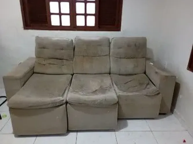 Sofá retrátil 3 lugares