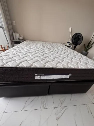 Cama Box Baú + Colchão Ortobom