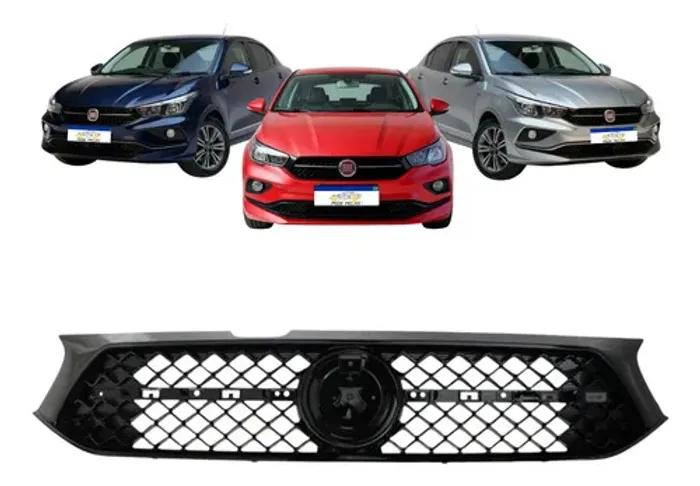 Grade Dianteira Fiat Cronos 2017 2018 2019 2020 Black Piano Black Piano