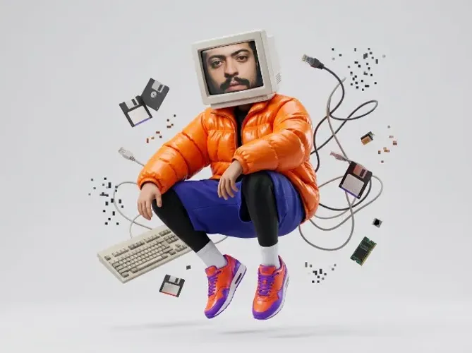 BONECO 3D DIGITAL OU FOTO IA