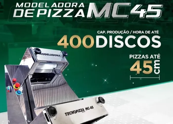 Vendo Modeladora de Massa Tecnopizza MC 45 NOVA!