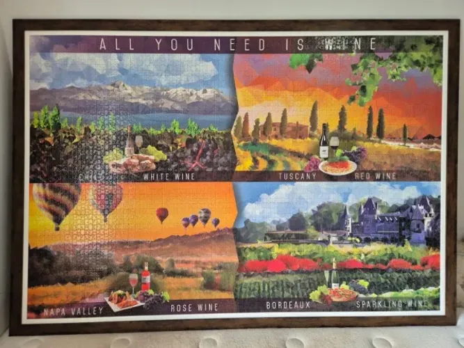 Quadro Quebra-Cabeça 6.000 peças (1,66 x 1,16 mts)