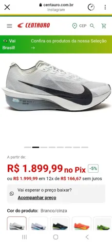 Nike Vaporfly Proto novo sem uso original n.41