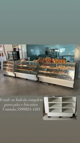 Balcão completo para pão e biscoito 