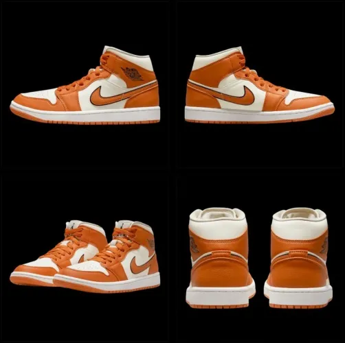 Tênis Nike Jordan Laranja e Bege
