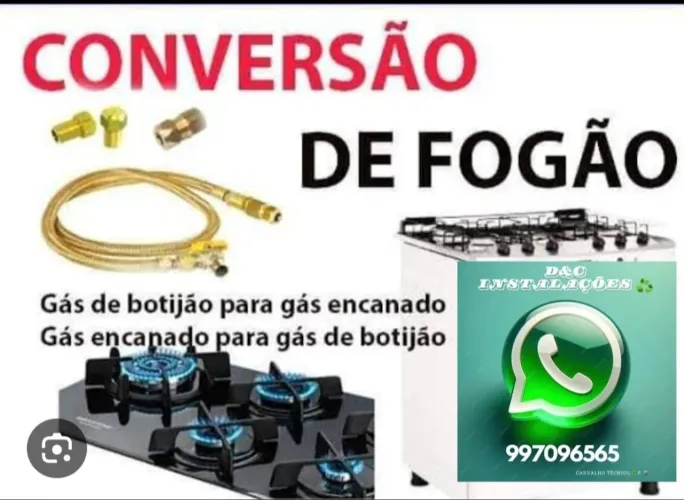 Carvalho instalação e conversão de fogões 