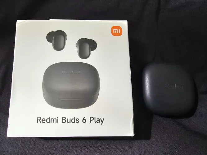 Fone De Ouvido Sem Fio Xiaomi Redmi Buds 6 Play Bluetooth5.4 Cor Preto