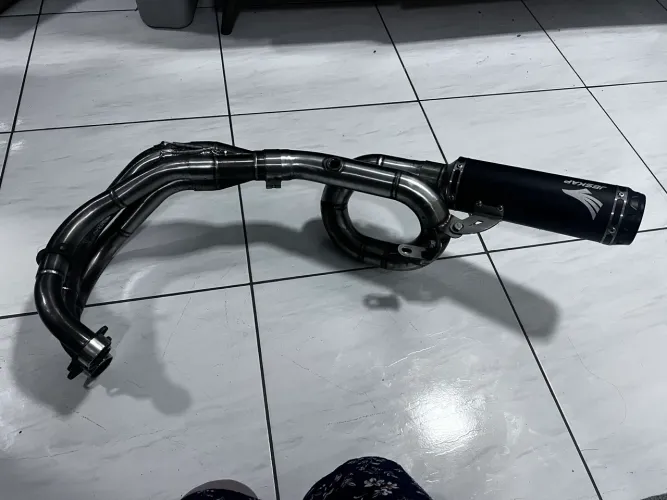 Escapamento Full Jeskap MT-09 850cc 2015 a 2025 Inox + Ponteira Black