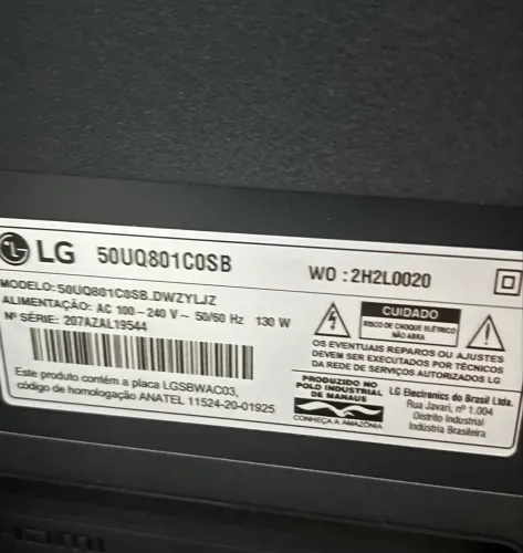 TV LG 50 polegadas