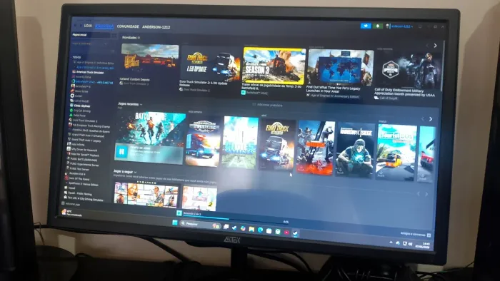 Monitor AiTEK 24 polegadas 75 hz 