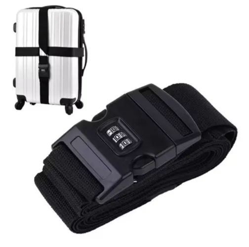 Kit 2 cintos para mala de viagem bagagem com senha numérica
