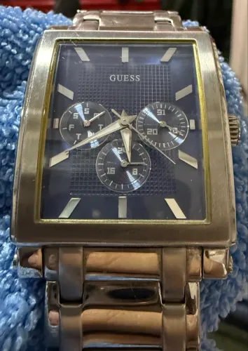 relógio guess masculino u11006g3 - 37mm - pulseira em aço