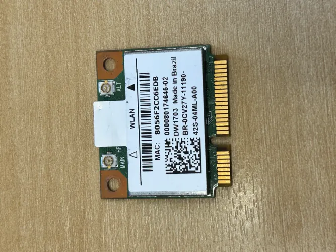 Placa Wi-Fi Dell DW1703