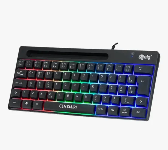 Teclado Gamer Centauri Mini ELG, Layout 60%, ABNT2, ABNT2, Preto, TGCT