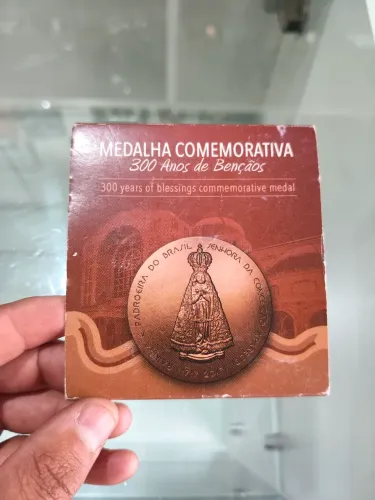 Medalha Comemorativa Oficial: 300 Anos de Bênçãos (1717-2017) - Casa da Moeda