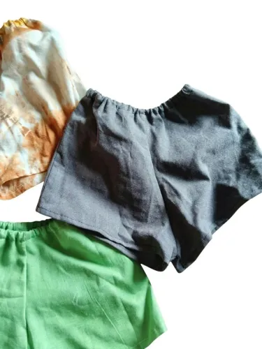 Short 0-3 meses. Kit com 5 unidades.