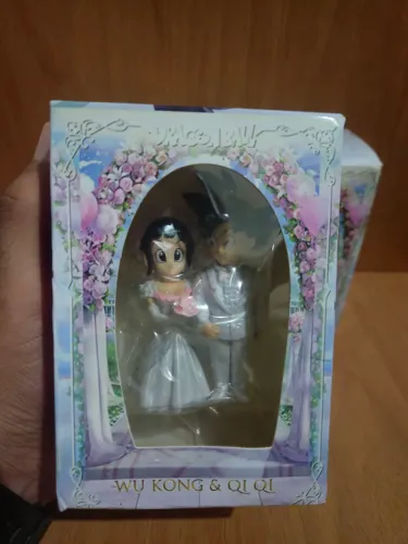 Action figure dragon ball z casamento goku e chichi