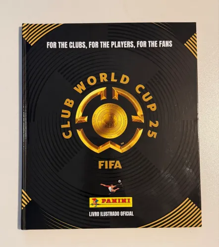Álbum Capa Dura Copa do Mundo de Clubes Vazio Com Lata e 50 Envelopes