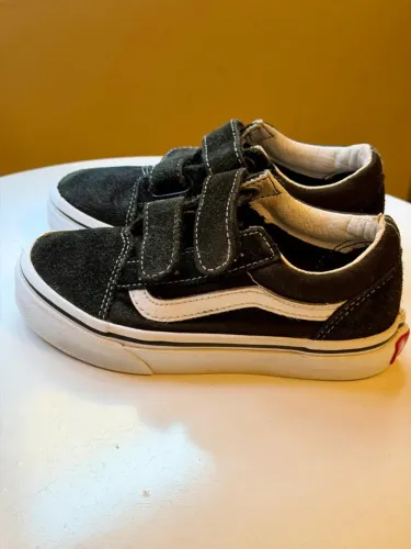 Tênis Vans Old Skool Infantil Original Preto nº 27 BR (Velcro)