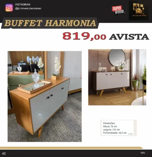 BUFFET HARMONIA 3 PORTAS