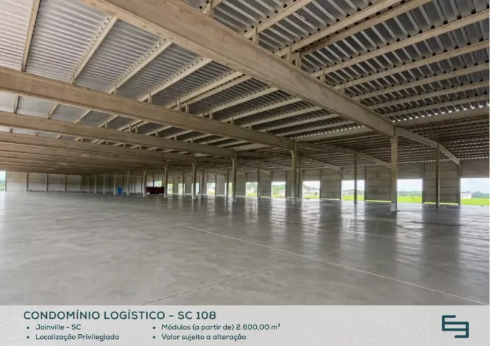 Galpão logístico cross docking para locação em Joinville - SC