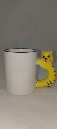 Kit 10 canecas Porcelana (Gato)