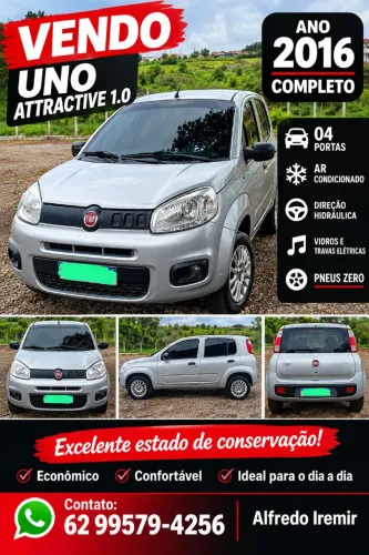 Fiat Uno Attractive 1.0 EVO Fire Flex 8V 5P 2016