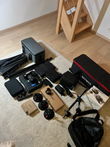 Sony A7c com acessórios