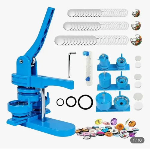 Kit De 3 Máquinas Fazer Botões Fotobots 32/44/58 Mm