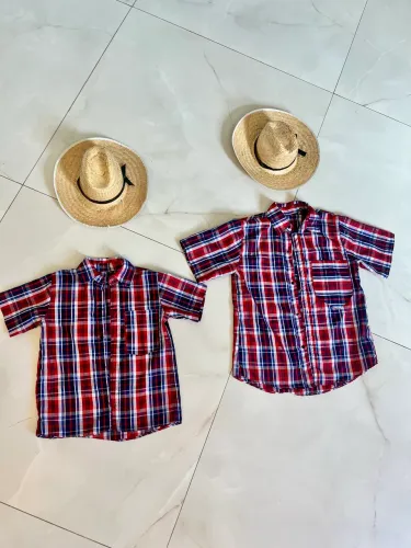 Kit junino camisa e chapéu 