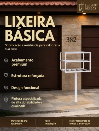 LIXEIRA BÁSICA FORJART DECOR 