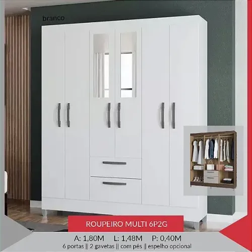 Guarda roupa Multi - Branco