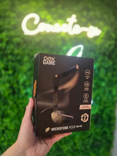Microfone Gamer OEX Game Rook MG100 USB