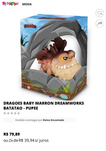Boneco Batatão como treinar o seu dragão